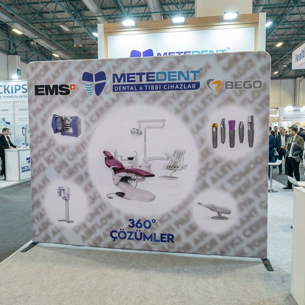 300x230 CM Modüler Kumaş Backdrop Tadım Stand