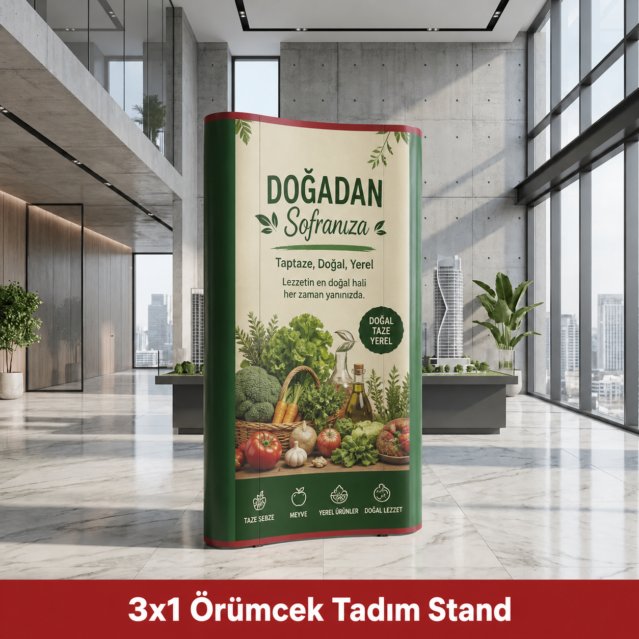 3x1 Örümcek Tadım Stand