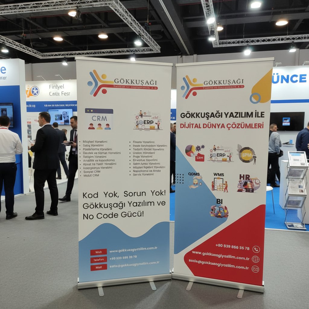 85x200 CM Modüler Rollup Banner Tadım Stand