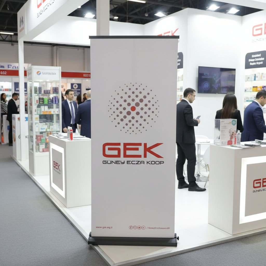 85x200 CM Portatif Pro Lüx Rollup Tadım Stand