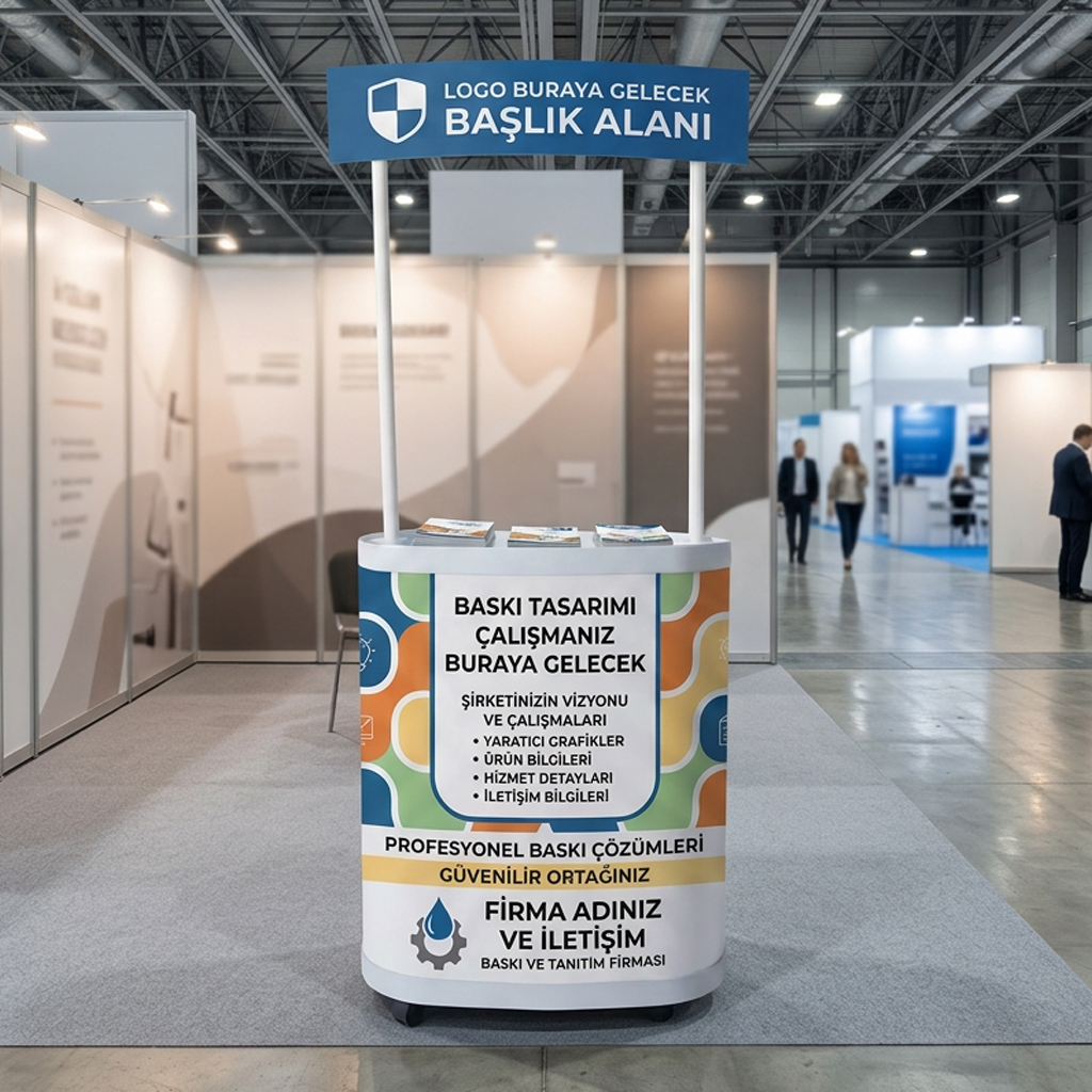 Logolu Plastik Tadım Stand